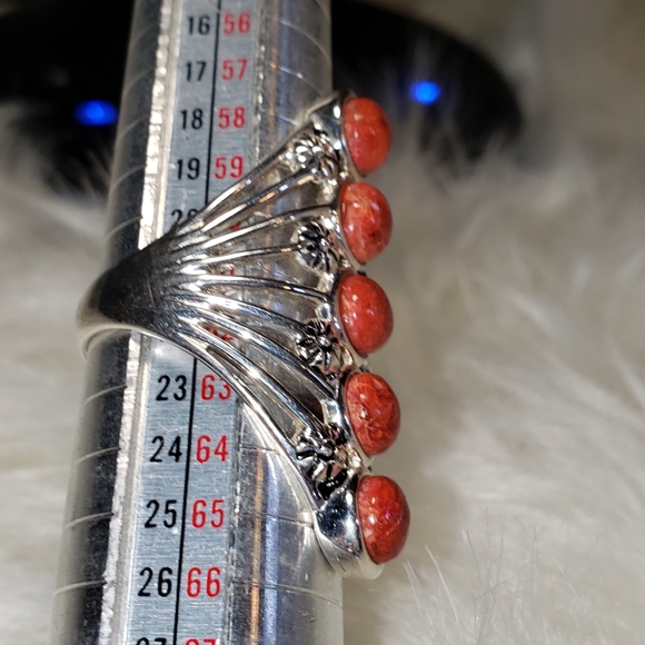 Price Firm Red Coral Ring - Picture 11 of 13